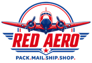 Red Aero Pack Mail Ship Shop, Saginaw TX